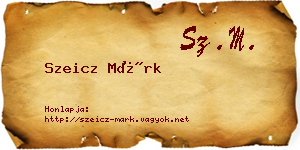 Szeicz Márk névjegykártya
